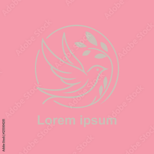 Modern Bird Silhouette Icon vector