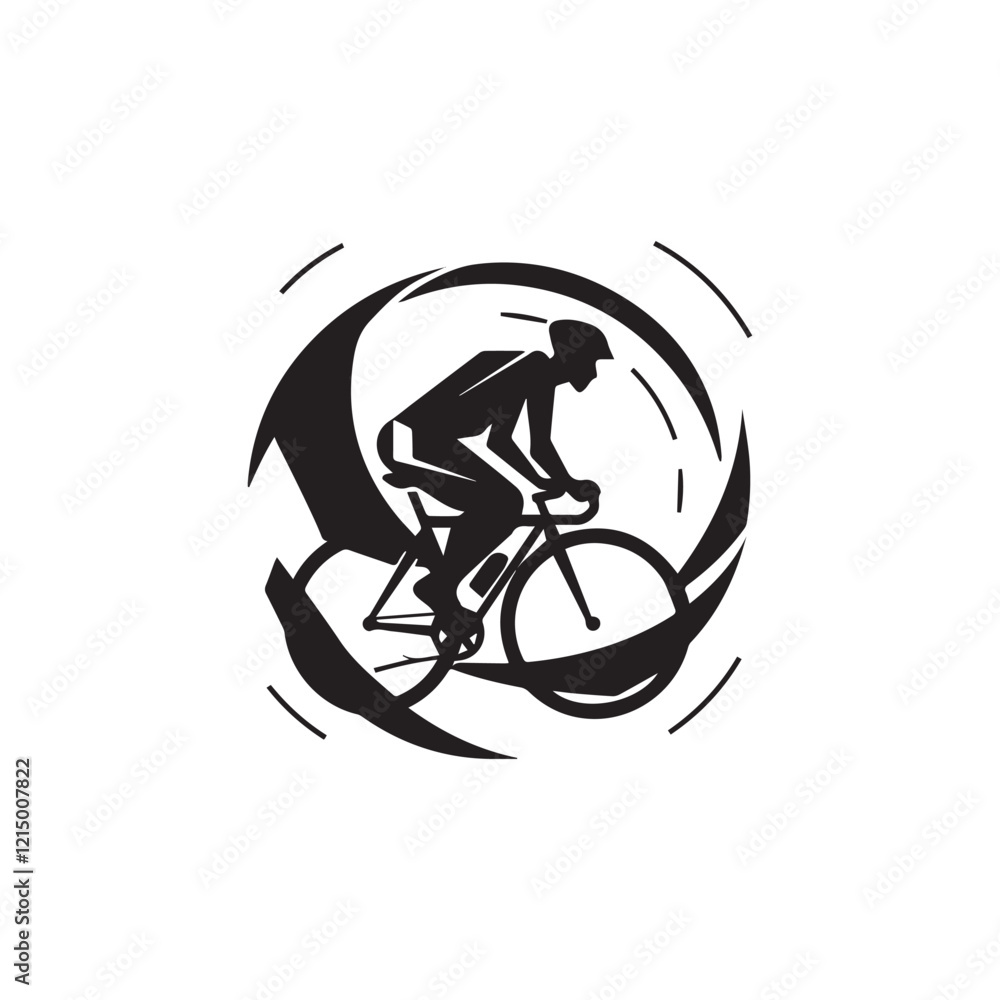 silhouette of a person riding a bike silhouette of a person riding a bike