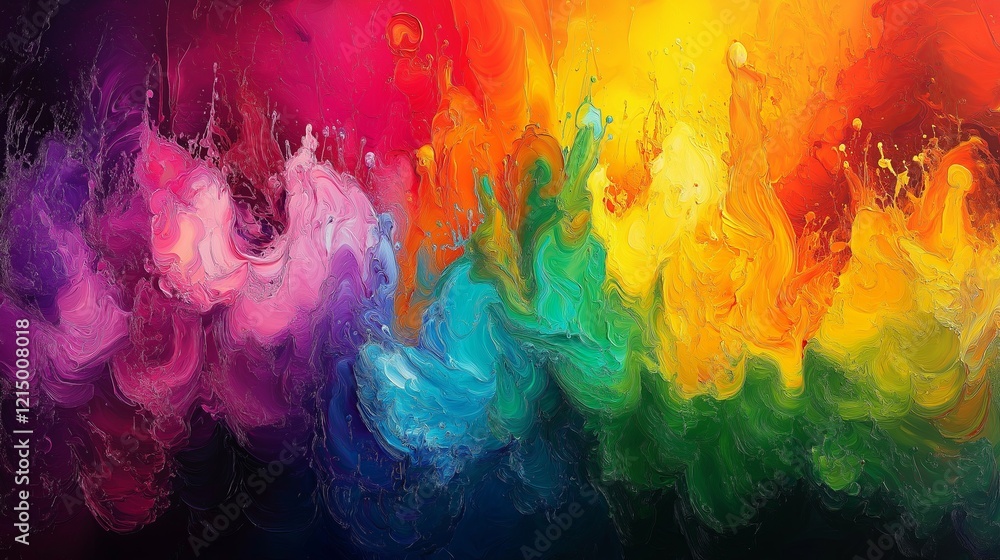 Abstract splashes of vibrant colors symbolizing energy, purity, and spiritual awakening for Nirjala Ekadashi. High quality illustration Abstract splashes of vibrant colors symbolizing energy, purity, and spiritual awakening for Nirjala Ekadashi. High quality illustration
