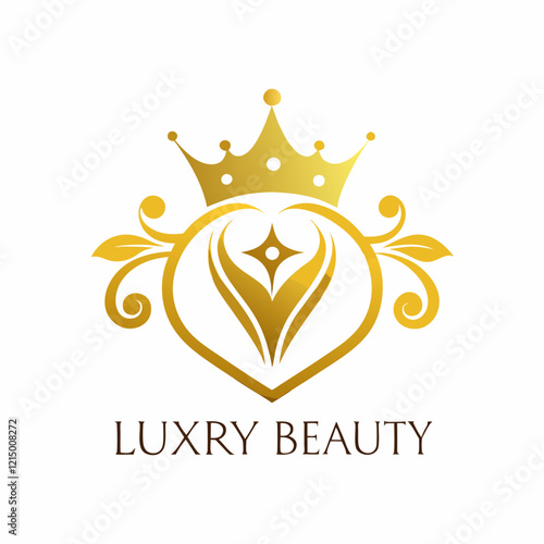 Luxury Crown Logo for Beauty & Skincare Brands photo