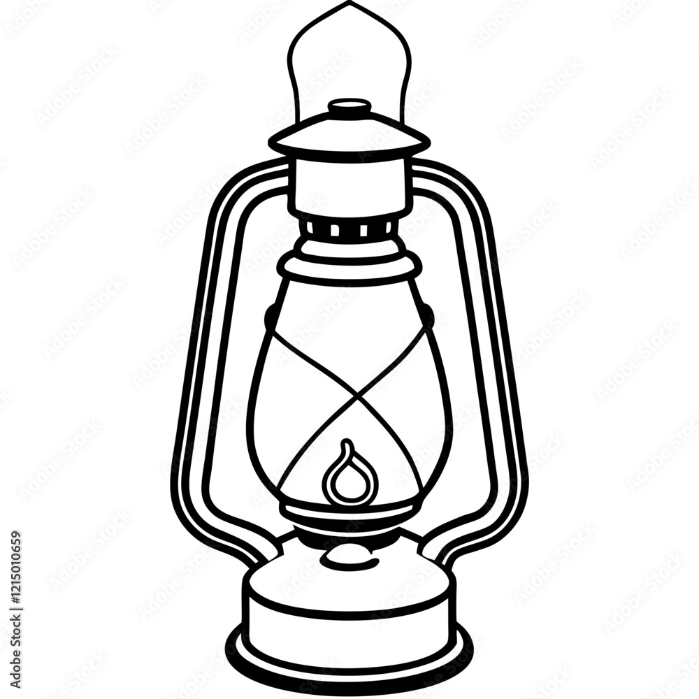 old oil lamp isolated old oil lamp isolated