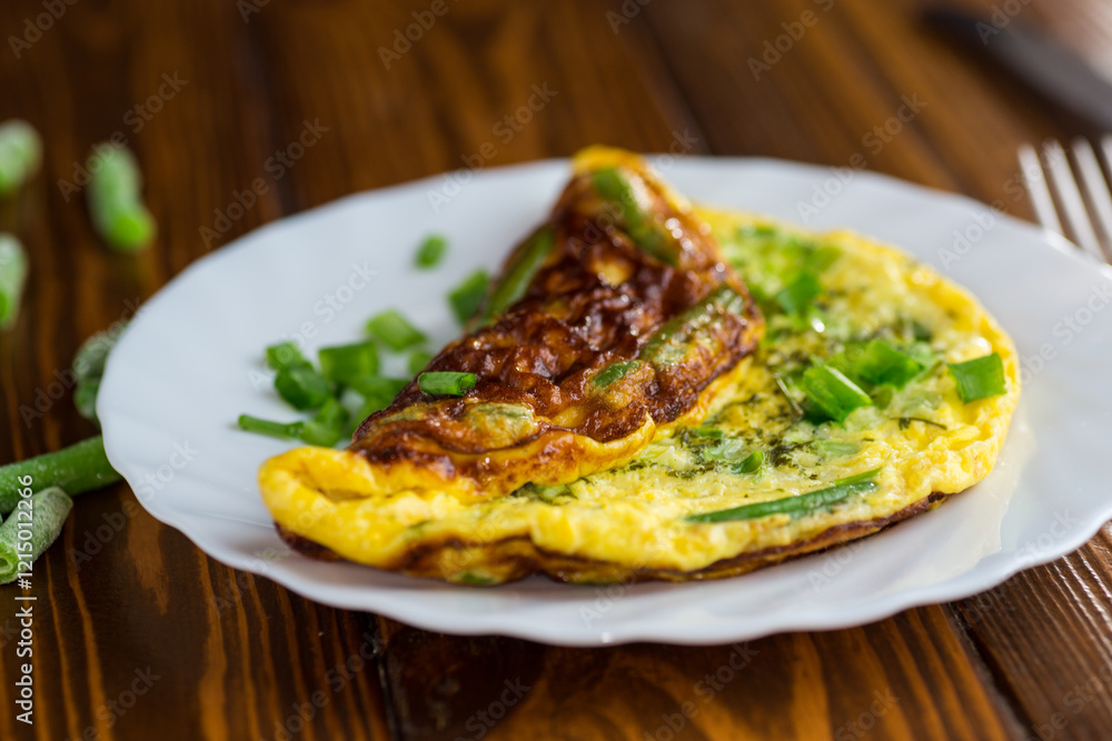 Homemade breakfast with delicious omelette Homemade breakfast with delicious omelette