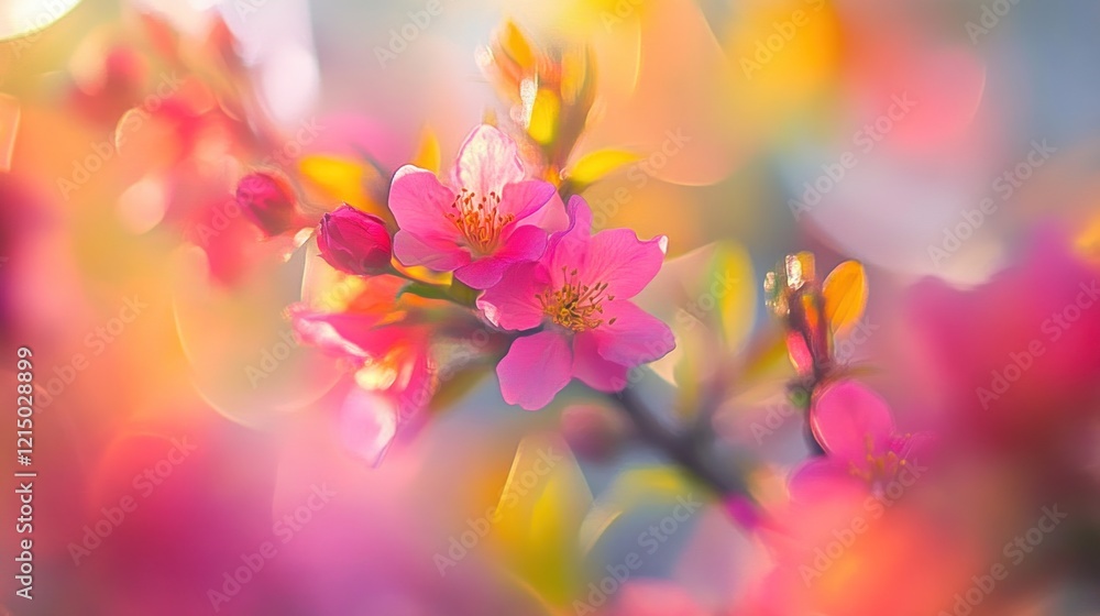 Pink Blossom with a Warm Glow Pink Blossom with a Warm Glow