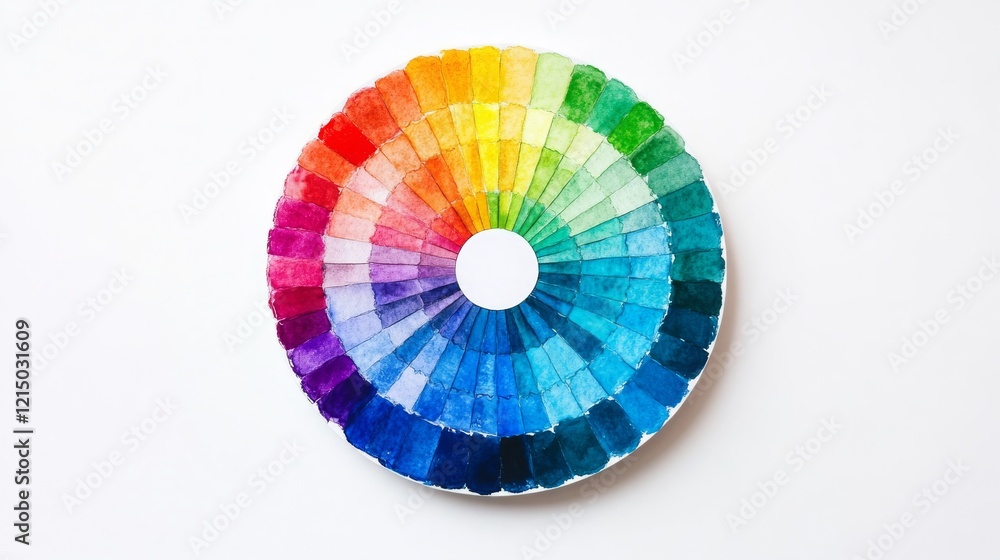 Obraz premium Printing color wheel with 12 gradations in a circle 