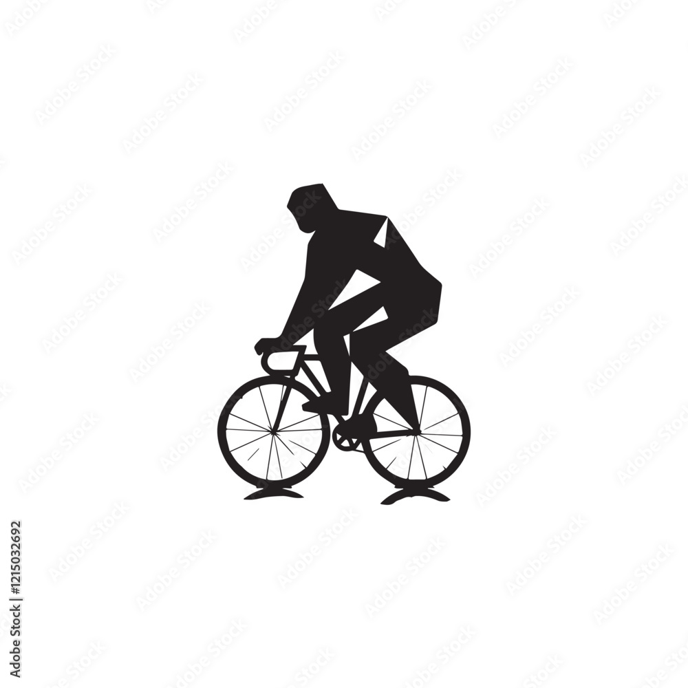 Fototapeta premium bicycle, bike, sport, cycling, silhouette, cyclist, vector, illustration, cycle, biker, ride, people, bmx, woman, sports, race, riding, person, black, biking, wheel, mountain, recreation,