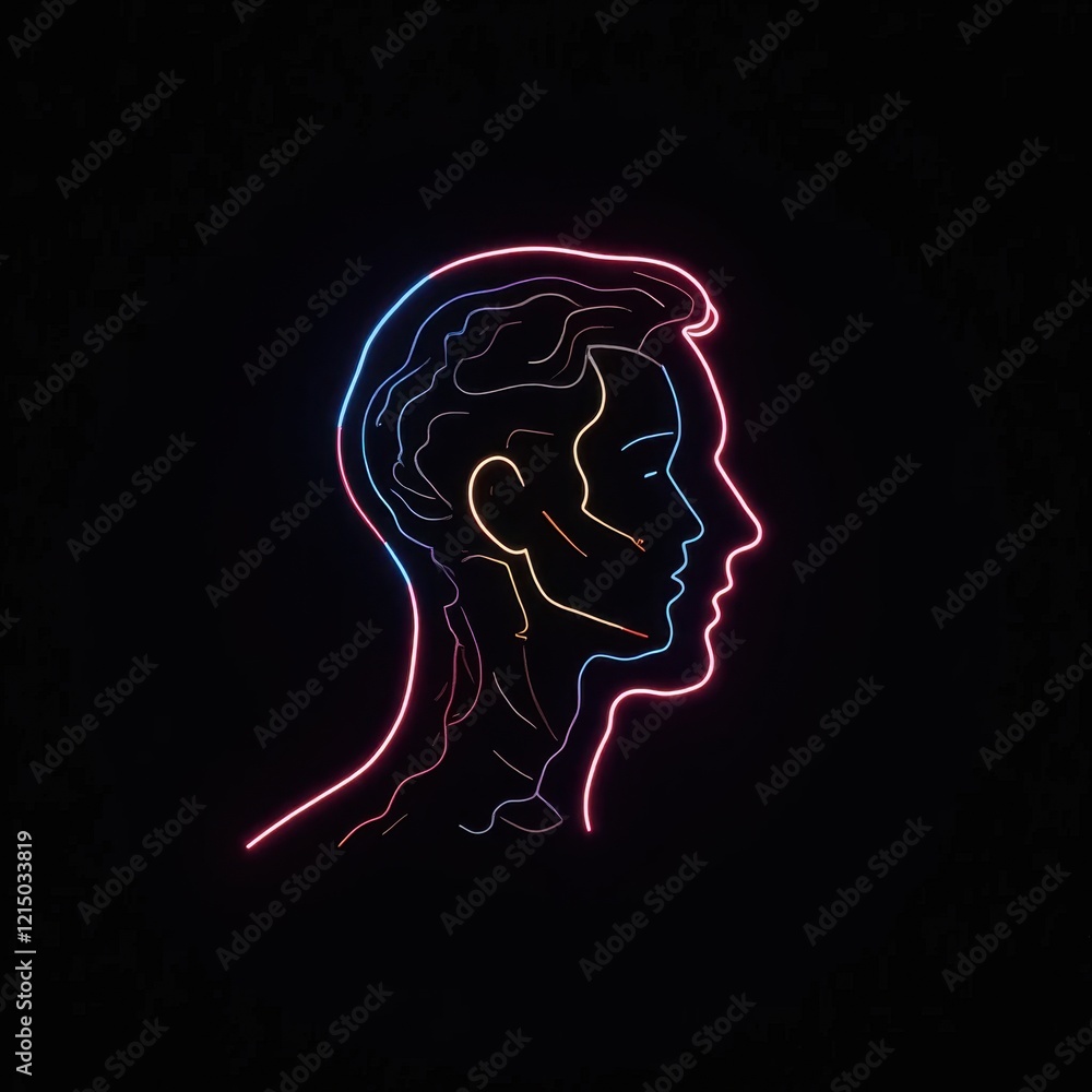 Minimalist Geometric Man Line Art Illustration Minimalist Geometric Man Line Art Illustration