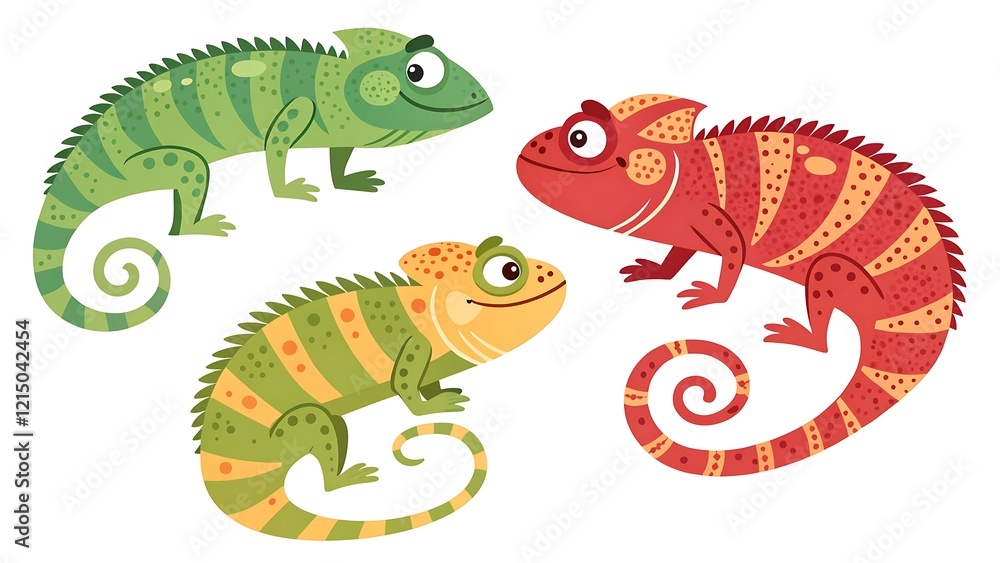 Obraz premium green iguana