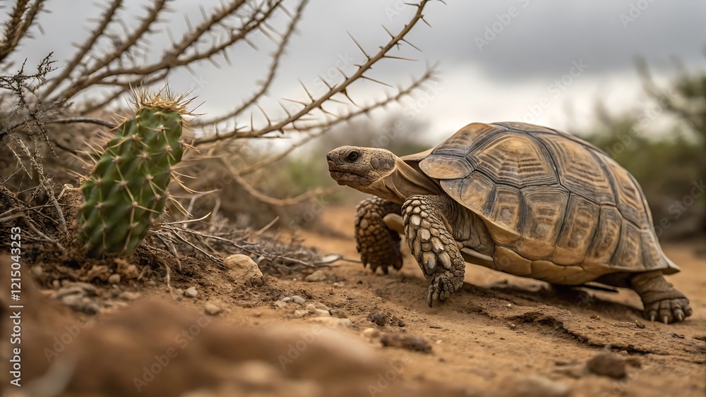 Fototapeta premium turtle on the grass