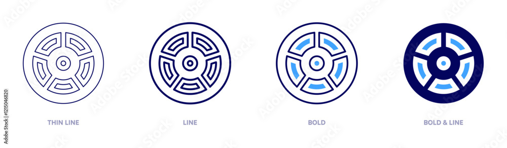 Roundabout traffic icon in 4 different styles. Thin Line, Line, Bold, and Bold Line. Duotone style. Editable stroke Roundabout traffic icon in 4 different styles. Thin Line, Line, Bold, and Bold Line. Duotone style. Editable stroke