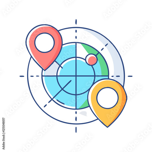 geo targeting icon, geo targeting vector illustration-simple illustration of geo targeting, perfect for geo targeting logos and icons