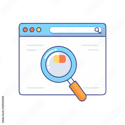 search engine icon, search engine vector illustration-simple illustration of search engine, perfect for search engine logos and icons