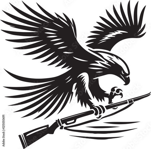 eagles victor style design with white background.