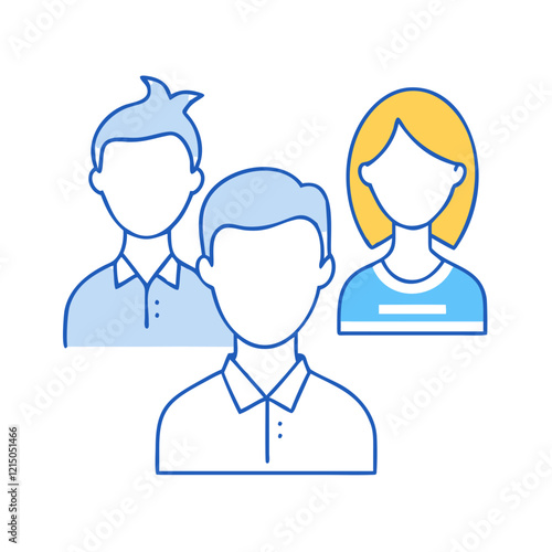 user personas icon, user personas vector illustration-simple illustration of user personas, perfect for user personas logos and icons