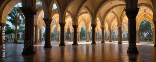 Arches of the Catedral de Guayaquil Parque Seminario, cathedral, ornate doors, building facade photo