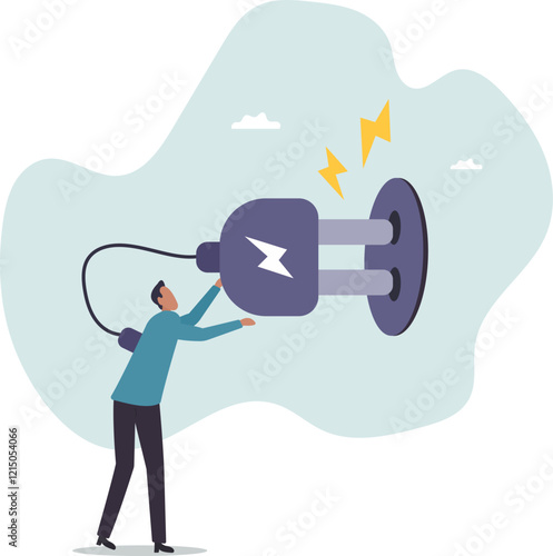 Recharge yourself, refresh or recover after tried, exhausted or burn out, charge full energy or supply motivation.business concept.flat character.