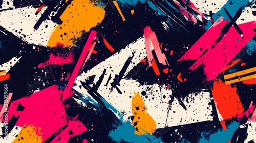 Urban grunge chaotic pattern for teen and sport themes.