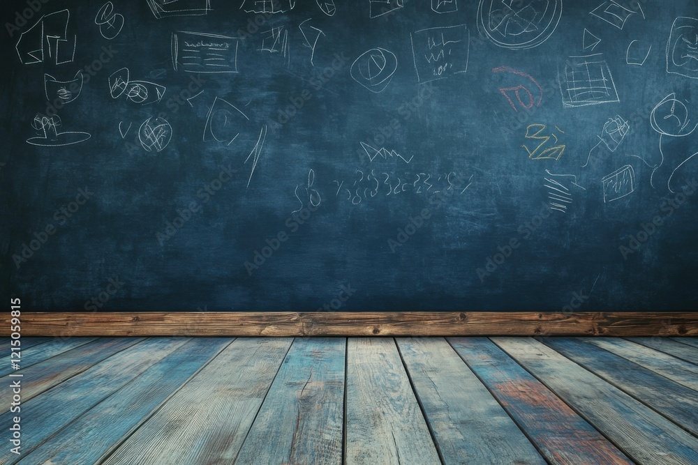 Vibrant chalkboard art with plenty of space for creative ideas in a well-lit studio background Vibrant chalkboard art with plenty of space for creative ideas in a well-lit studio background