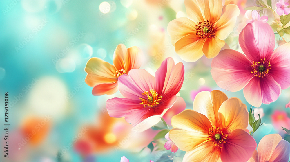 Abstract Spring Flower Background illustration. Abstract Spring Flower Background illustration.