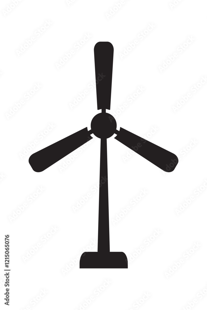 Wind turbine icon on white background. Windmill silhouette vector icon. Wind generator glyph icon in black color. vector illustration.
Wind turbine icon on white background. Windmill silhouette vector icon. Wind generator glyph icon in black color. vector illustration.