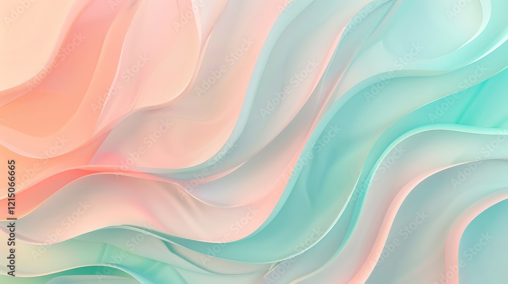 Fototapeta premium Pastel Wave Background