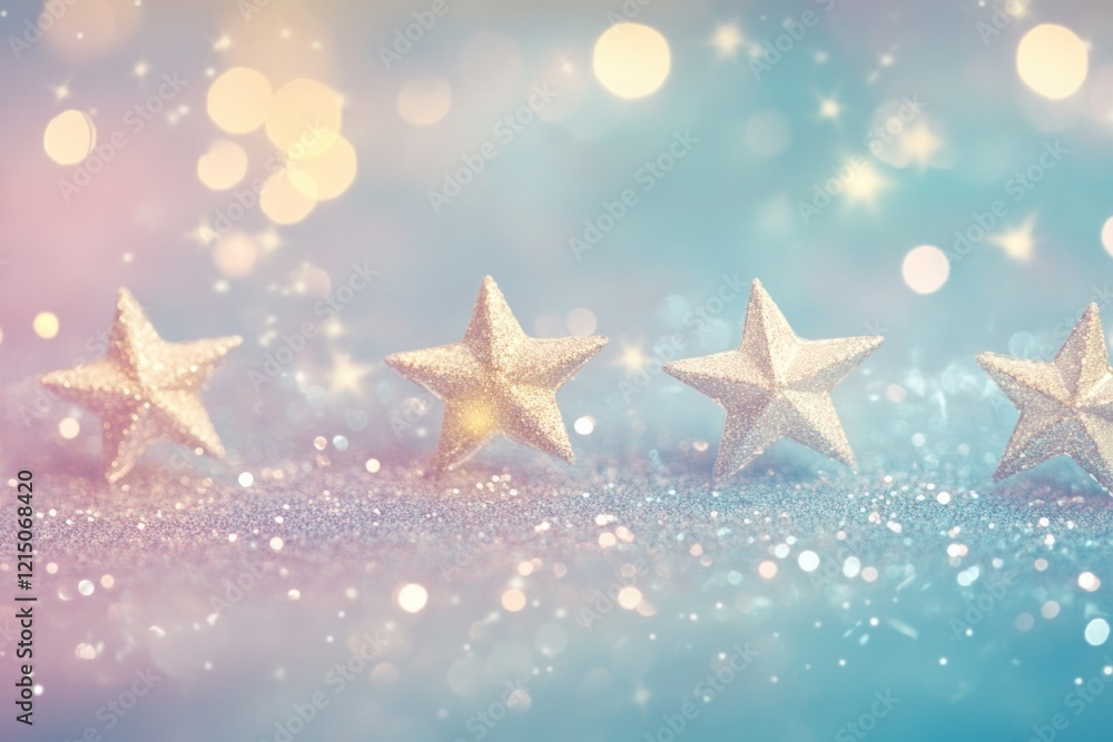 Dreamy Pastel Background with Soft Star Elements Dreamy Pastel Background with Soft Star Elements