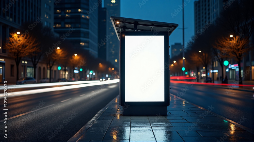 billboard at night