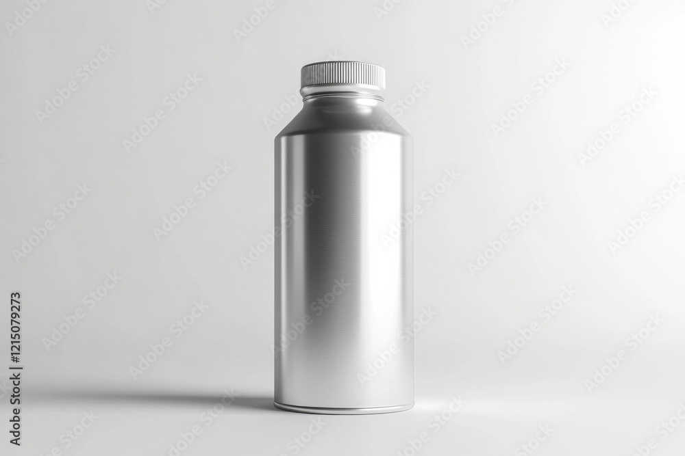 High-quality mockup of an aerosol can isolated on clean white background showcasing sharp details and realistic lighting High-quality mockup of an aerosol can isolated on clean white background showcasing sharp details and realistic lighting