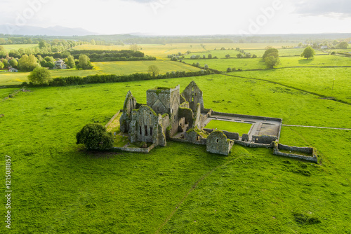 Hore Abbey, ruined Cistercian monastery near the Rock of Cashel, Ireland photo