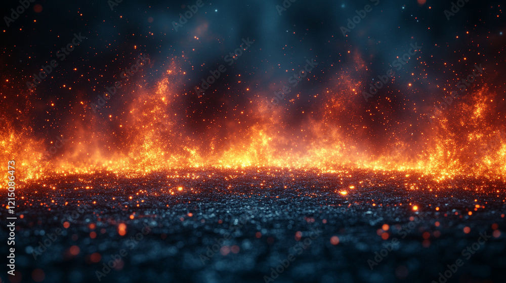 Smoldering burning coals with an intense red-orange glow radiate warmth in a minimalistic bright tone creating a sense of energy and transformation with blurred empty blank space ideal for captions
Smoldering burning coals with an intense red-orange glow radiate warmth in a minimalistic bright tone creating a sense of energy and transformation with blurred empty blank space ideal for captions