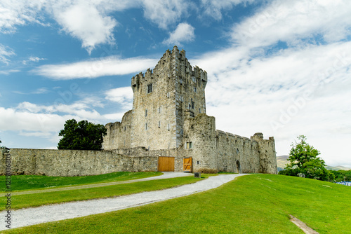 Ross Castle, 15th-century tower house and keep on the edge of Lough Leane, in Killarney National Park, Ireland. photo