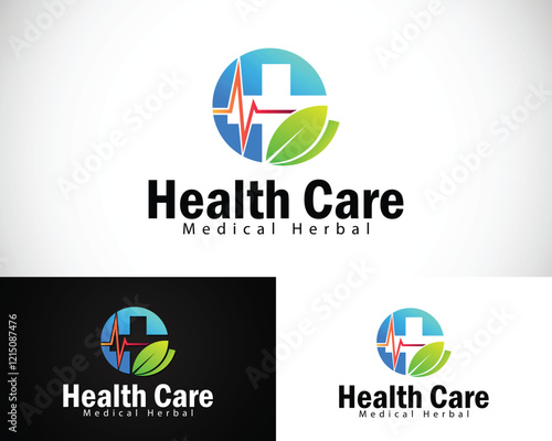 health nature logo creative plus design concept leave health herbal sign symbol Free Download health nature logo creative plus design concept leave health herbal sign symbol - GFXLoad