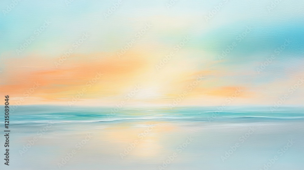 Tropical Beach with Soft Waves and Pastel Sunset Sky – Relaxing Coastal Landscape Tropical Beach with Soft Waves and Pastel Sunset Sky – Relaxing Coastal Landscape