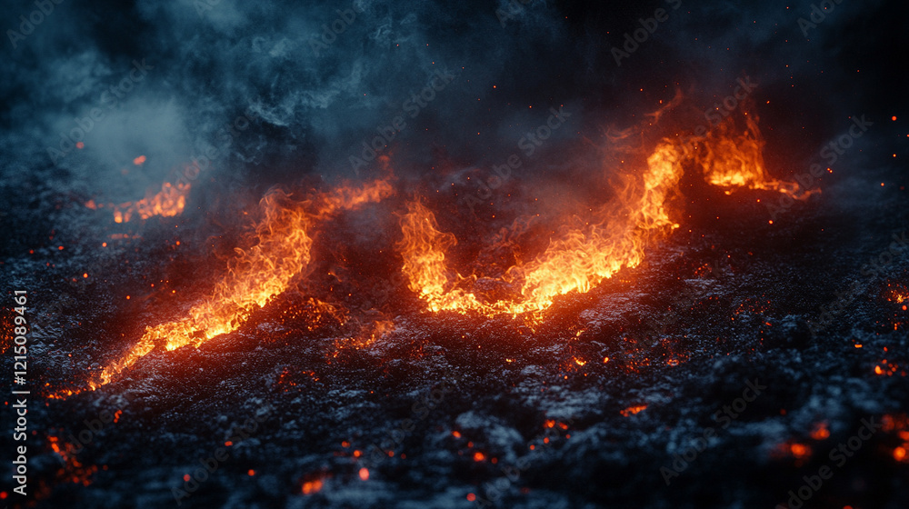 Smoldering burning coals with an intense red-orange glow radiate warmth in a minimalistic bright tone creating a sense of energy and transformation with blurred empty blank space ideal for captions
Smoldering burning coals with an intense red-orange glow radiate warmth in a minimalistic bright tone creating a sense of energy and transformation with blurred empty blank space ideal for captions
