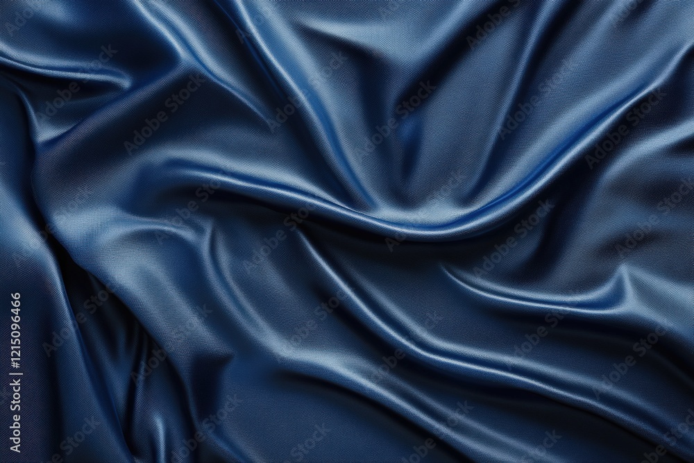 Elegant navy blue fabric texture textile showcase smooth and rich environment close-up view artistic concept Elegant navy blue fabric texture textile showcase smooth and rich environment close-up view artistic concept