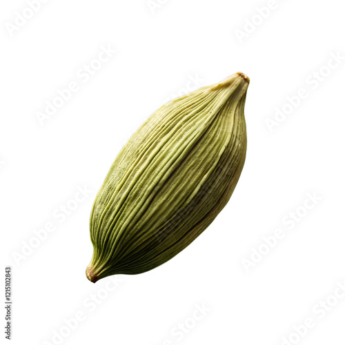 a green cardamom isolated on transparent background, png