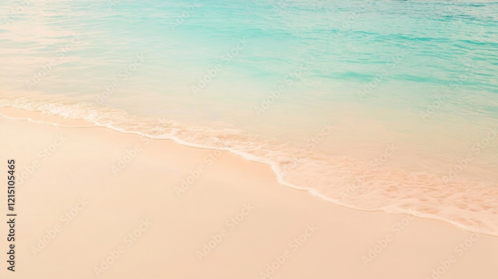 Tropical Beach with Soft Waves and Pastel Sunset Sky – Relaxing Coastal Landscape Tropical Beach with Soft Waves and Pastel Sunset Sky – Relaxing Coastal Landscape