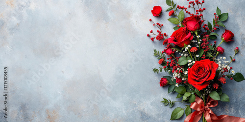Concept photo of roses with space for text