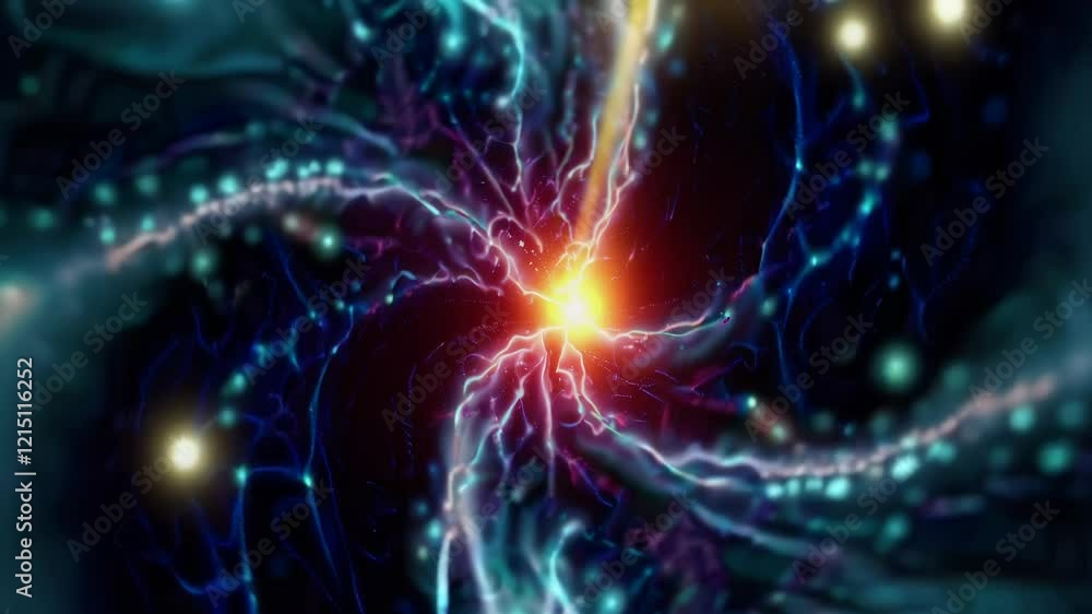 Abstract Cosmic Energy Explosion Design Abstract Cosmic Energy Explosion Design