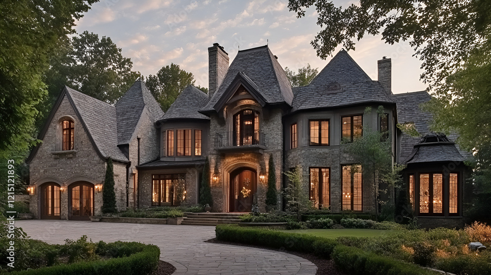 very beautiful old house AI generative very beautiful old house AI generative