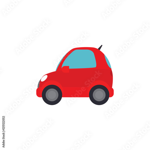 red car emoji illustration vector