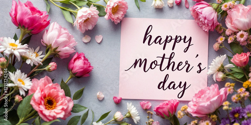 Concept photo of happy mother's day greeting