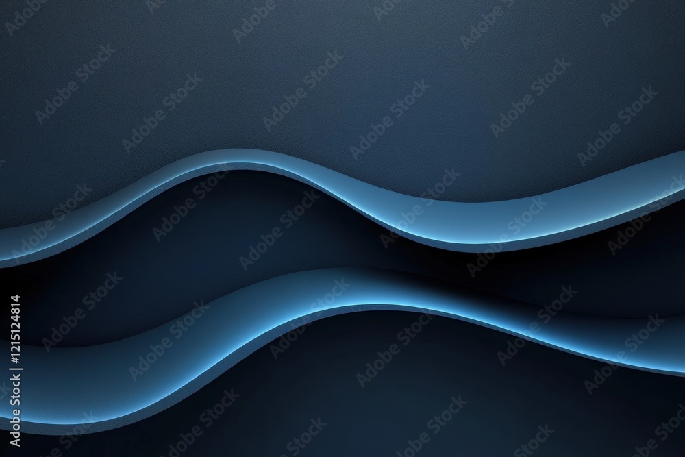 Fototapeta premium Sleek and minimal wave design modern graphic art digital space abstract background elegant concept