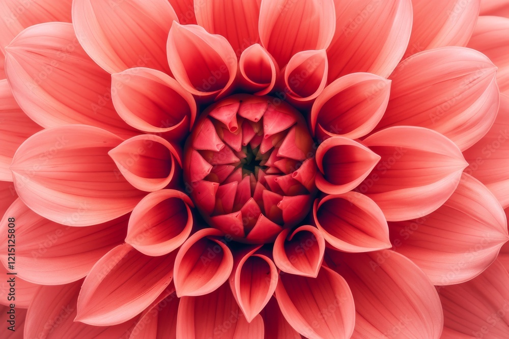 Close up of red dahlia flower Close up of red dahlia flower