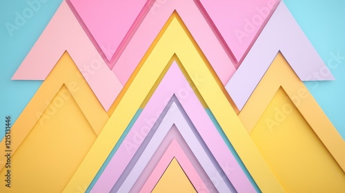 Wallpaper Mural Abstract Pastel Triangles Geometric Pattern Background Torontodigital.ca