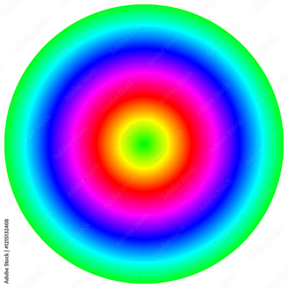 circles in rainbow colors concentric with each other featuring gradient shading on a white background circles in rainbow colors concentric with each other featuring gradient shading on a white background