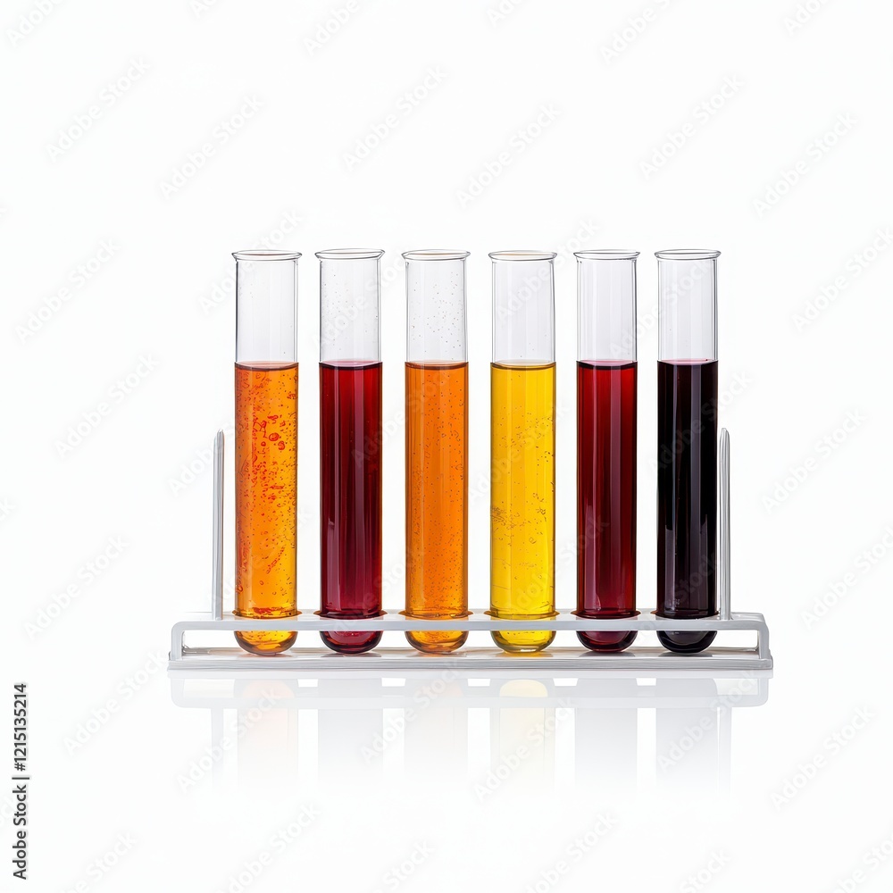 Colorful Liquids in Test Tubes A Scientific Experiment Colorful Liquids in Test Tubes A Scientific Experiment