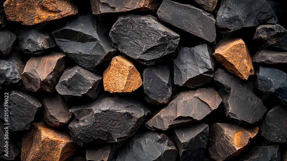 Textured Background of Dark and Light Stones for Design Elements