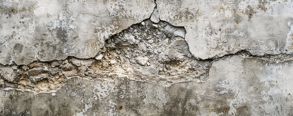 Fototapeta premium Aged concrete wall texture with cracks