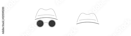 Incognito icon set. Spy icon vector or incognito icon, 