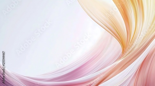 A soft watercolor brush stroke in overlapping shades of pink and yellow, blending gently on a clean white background for a smooth, pastel look